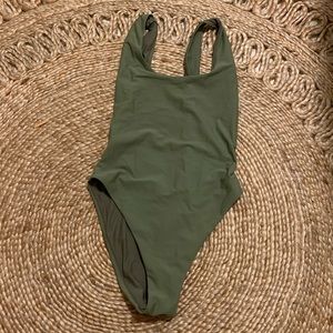 Army Green one piece bathing suit